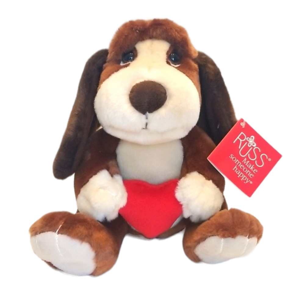 NWT Russ Baxter the Heart Break Hound Dog Plush Valentine's
